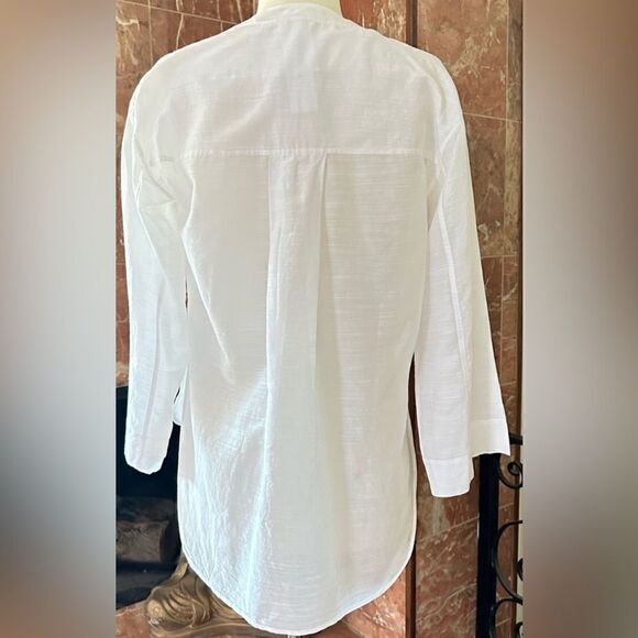 Helmut Lang NWT Blend Shirt with Adjustable Sleeves in Optic White Size Small - Picture 9 of 13